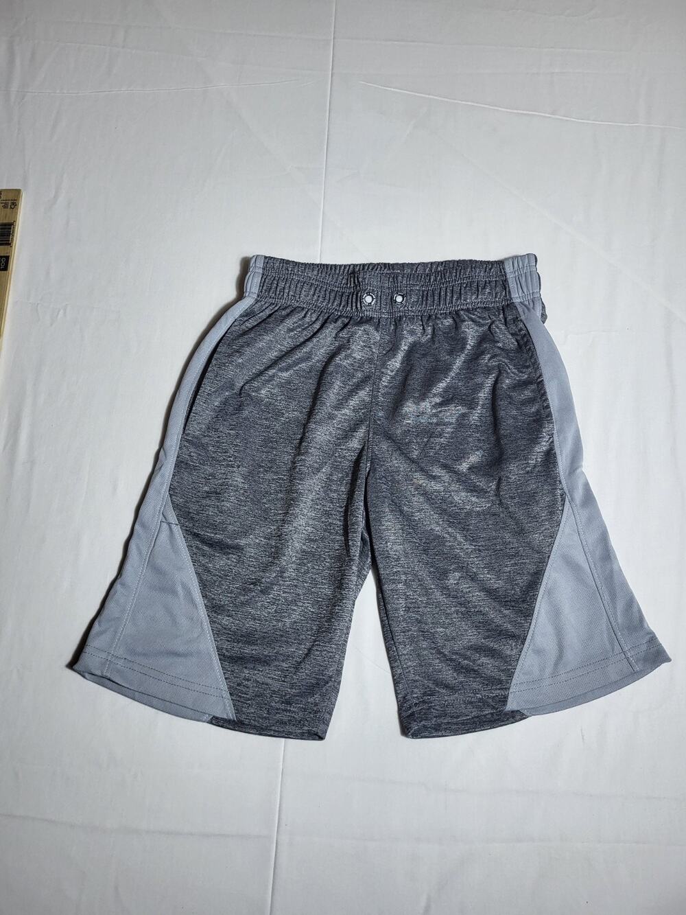 Game Time Gray Athletic Shorts Mens Large Performance Basketball Gym Workout Mes